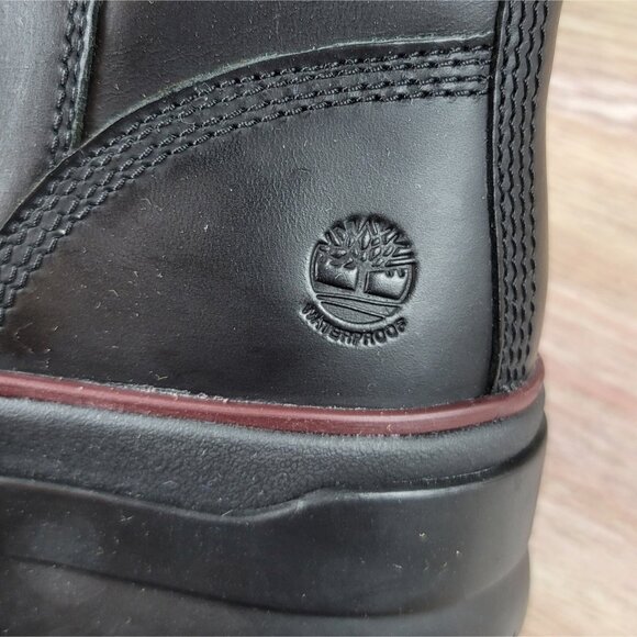 NEW Timberland Malynn Boots Women's Size 6.5 Chelsea Chunky Leather Biker Moto - Picture 4 of 9